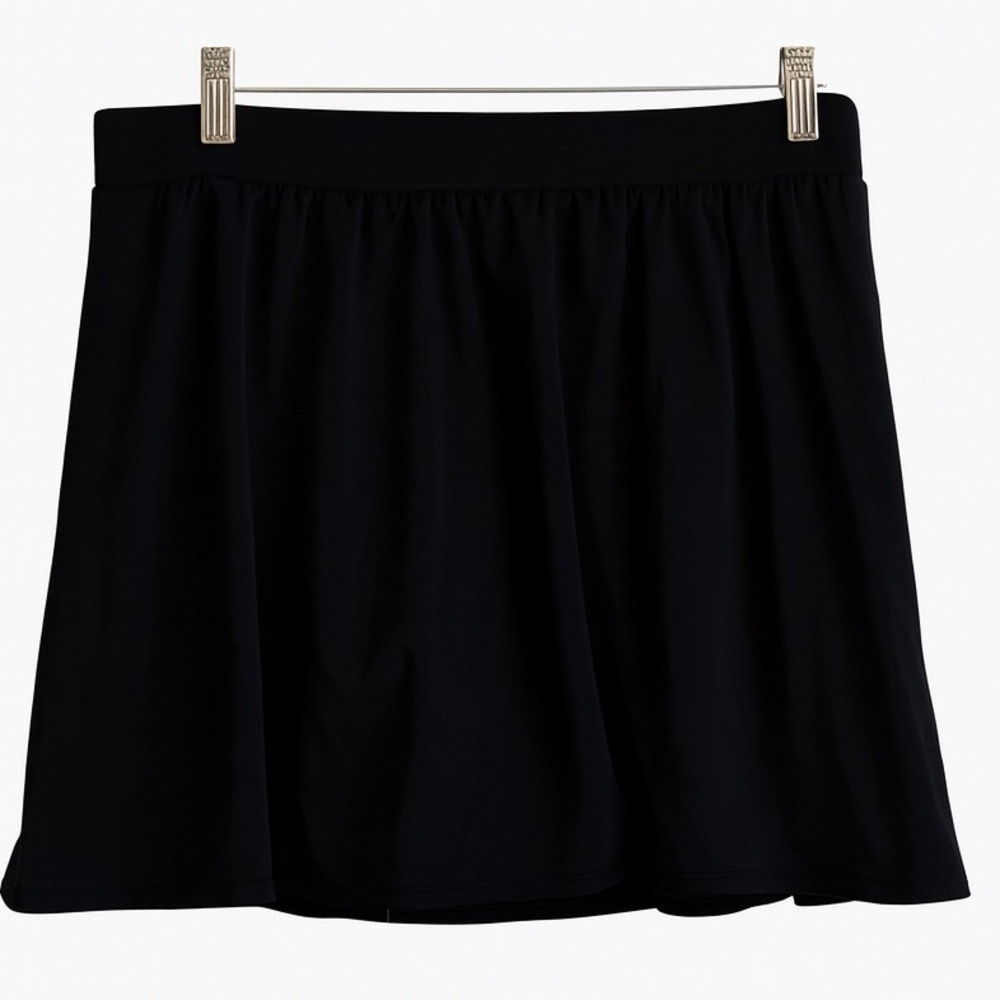 Trimshaper Black Swim Skirt Size 18W NWT MSRP $49 Built-in Briefs